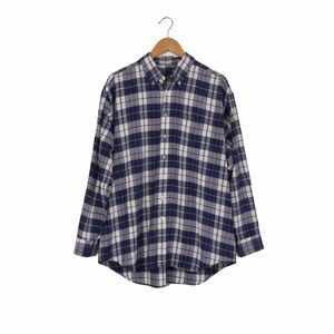 Men's Blue Plaid Shirt